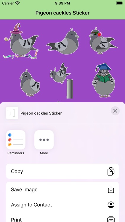 Pigeon cackles Sticker screenshot-3