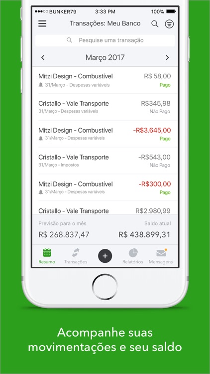 QuickBooks ZeroPaper: Finanças