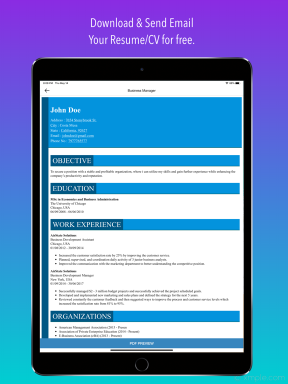 CV Builder - Resume & CV Maker screenshot 3