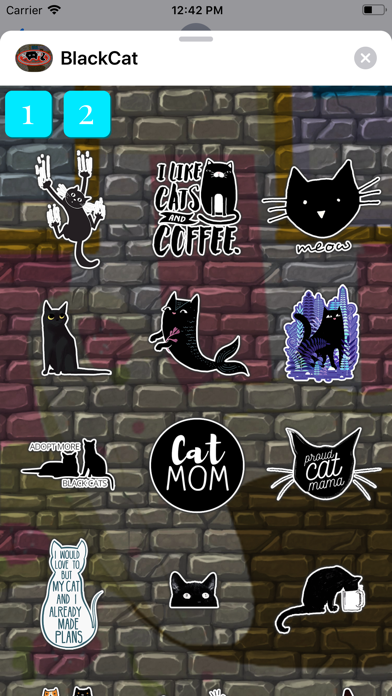 BlackCat Stickers Pack screenshot 4