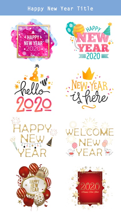 Happy New Year - 2020 Stickers