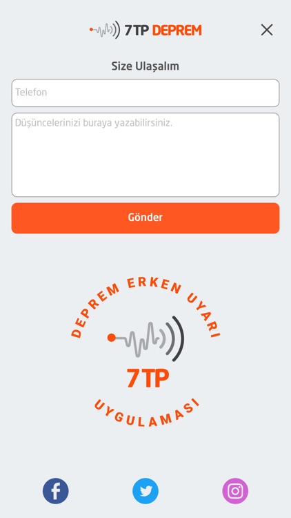 7TP Anlık Deprem Erken Uyarı screenshot-3