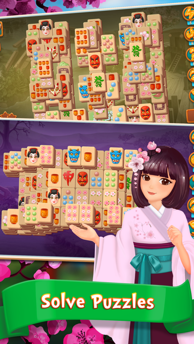 Mahjong Fest: Sakura Garden screenshot 4