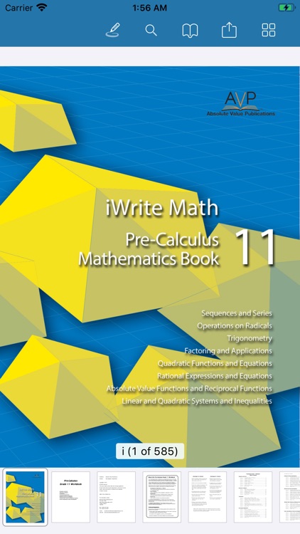 iWriteMath PreCalculus 11