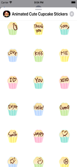 Cute Cupcake Animated Stickers(圖5)-速報App