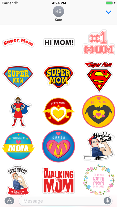 How to cancel & delete I love my Mom - stickers from iphone & ipad 1