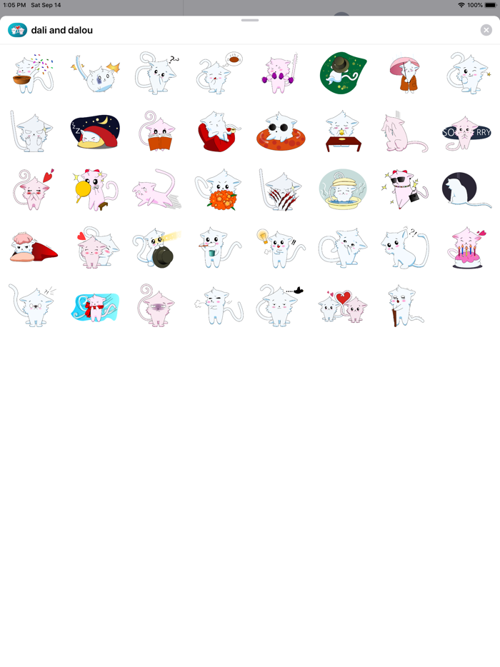 dali and dalou stickers