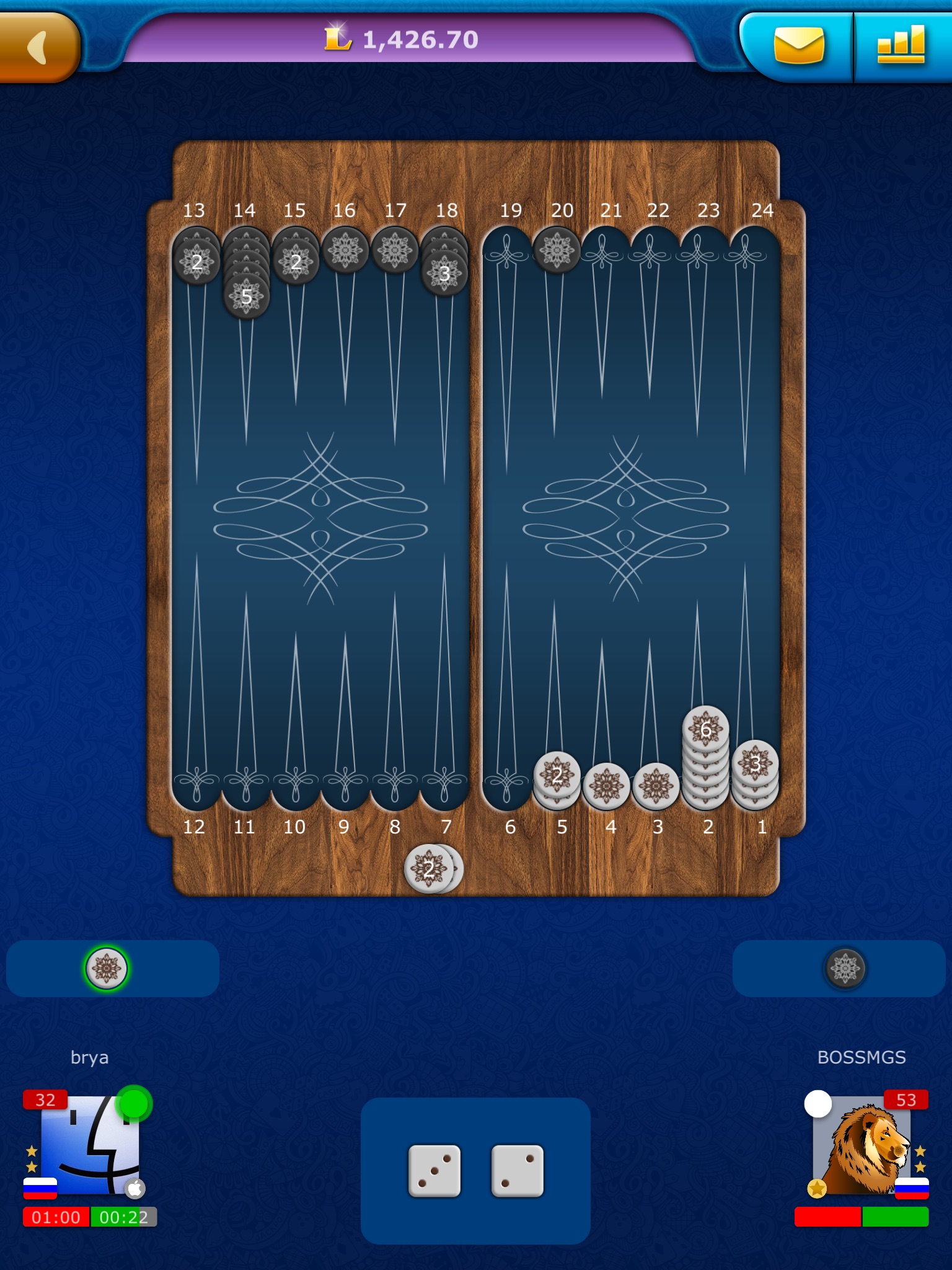 Online Backgammon LiveGames screenshot 2