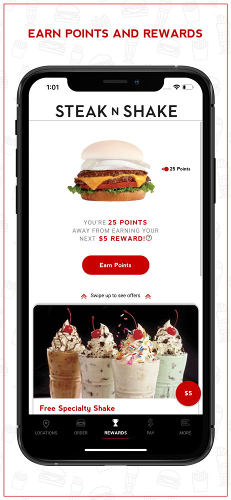 Steak N Shake Rewards Club Overview Apple App Store Us - roblox club shake