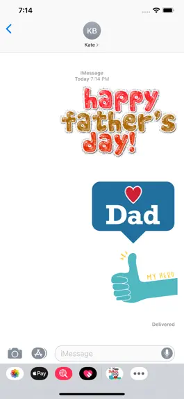 Game screenshot Animated Father's Day Stickers mod apk