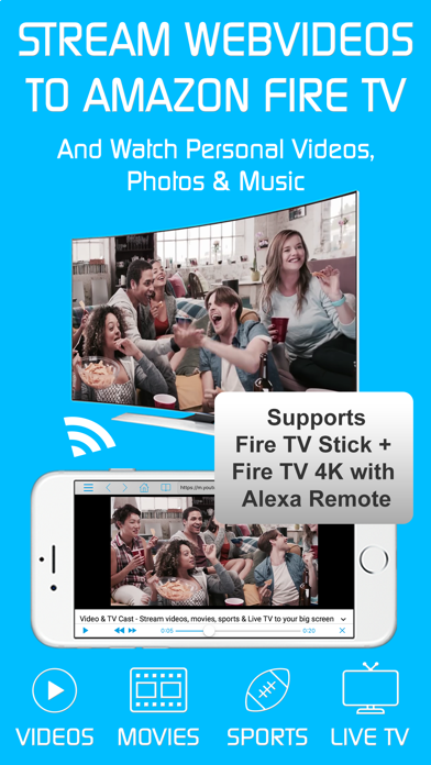 Video & TV Cast + Fire TV App Screenshots