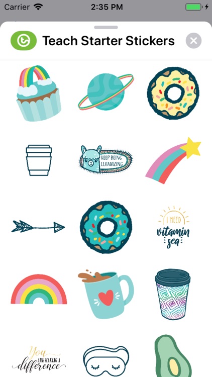 Teach Starter Stickers