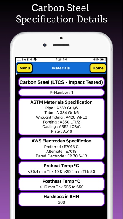 ASME Materials and Electrodes screenshot-5