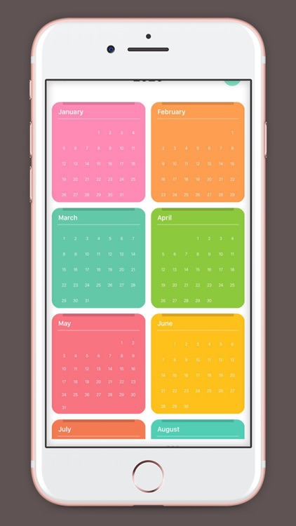 Colorful Calendar