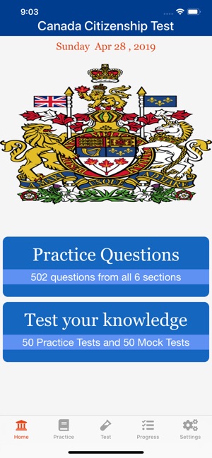 Canada Citizenship: Test