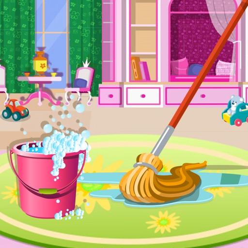 Messy Doll House Cleaner Icon