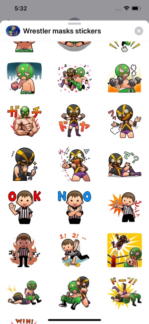 Wrestler Masks Hero Stickers(圖3)-速報App