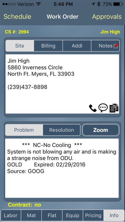 TMS ACOTRUCK Mobile Work Order