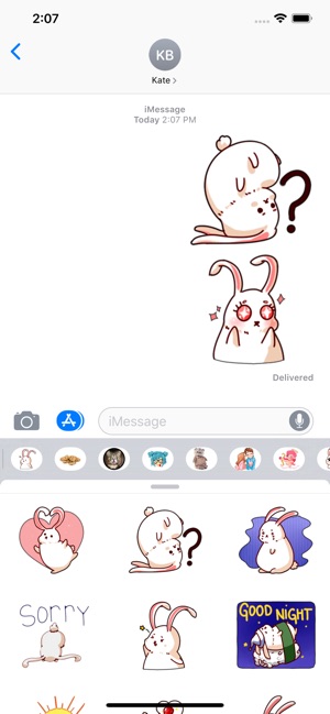 Lovely Rabbit Sticker Pack(圖2)-速報App