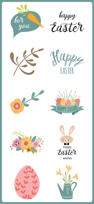 Spring & Happy EASTER Stickers(圖3)-速報App