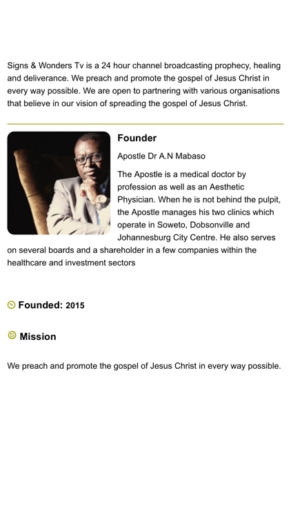 Signs and Wonders TV