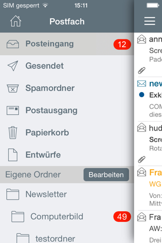 Paderborn Mail screenshot 3