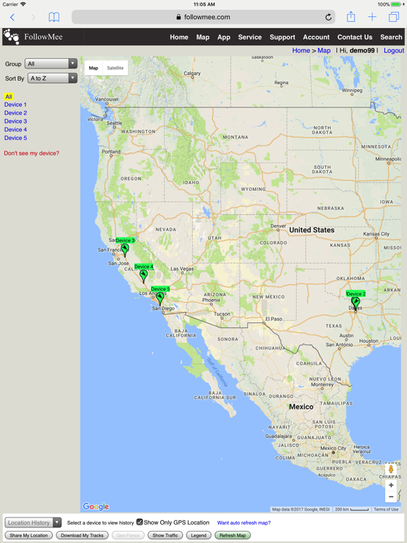 GPS Location Tracker for iPhone and iPad screenshot