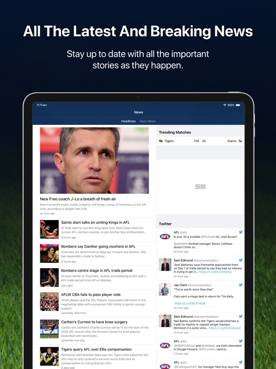 Footy Live for iPad: AFL news screenshot-4
