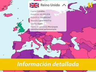 Captura de Pantalla 4 StudyGe－Geografía en el mapa iphone