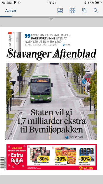 Aftenbladet eAvis screenshot 2