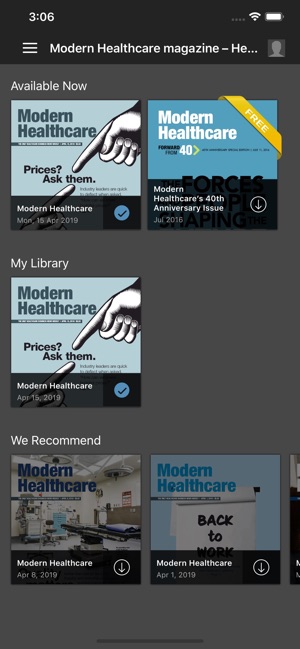 Modern Healthcare Magazine