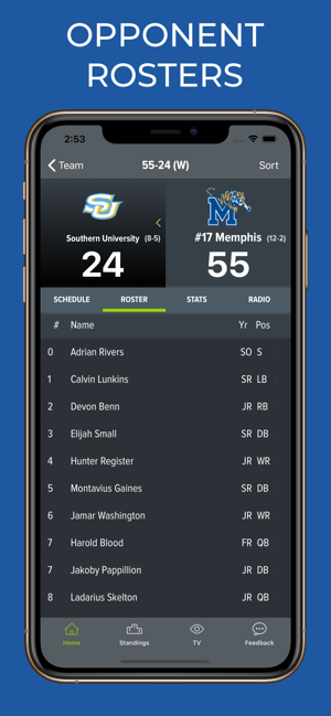 Memphis Football Schedules(圖9)-速報App