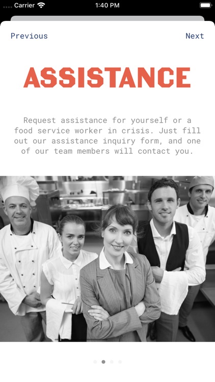 IOS: Kitchen Staff Assist