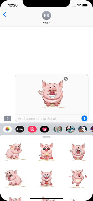 Happy piggy Stickers(圖3)-速報App