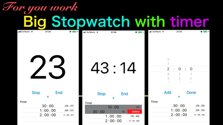 rururu: Big Stopwatch for work