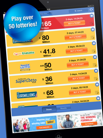 theLotter – Play Lotto on iPad - náhled