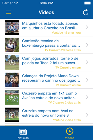 CruzeiroApp screenshot 2