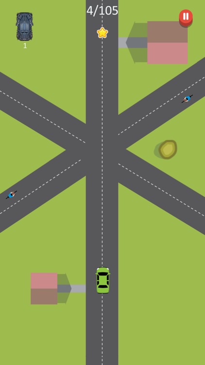 Car Crossing Road