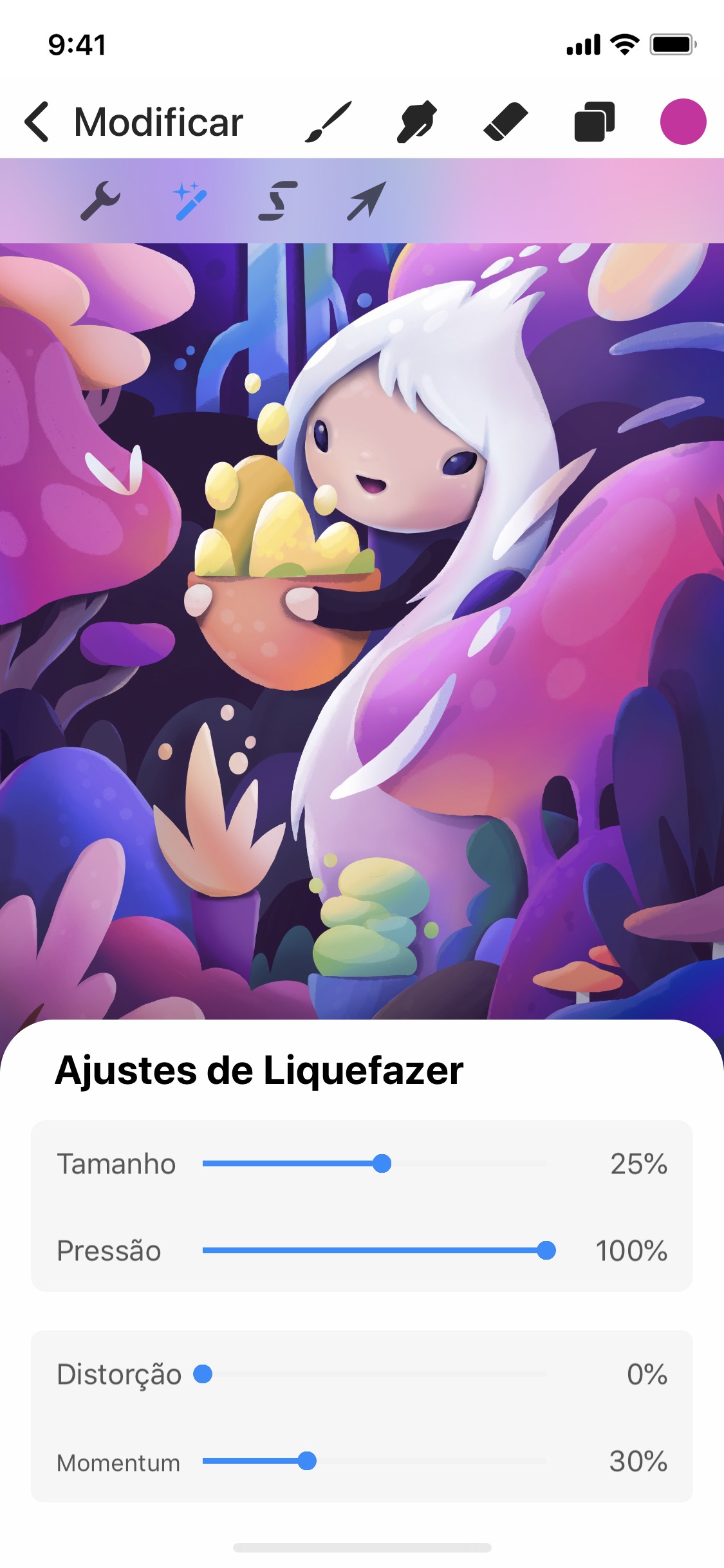 Screenshot do app Procreate Pocket