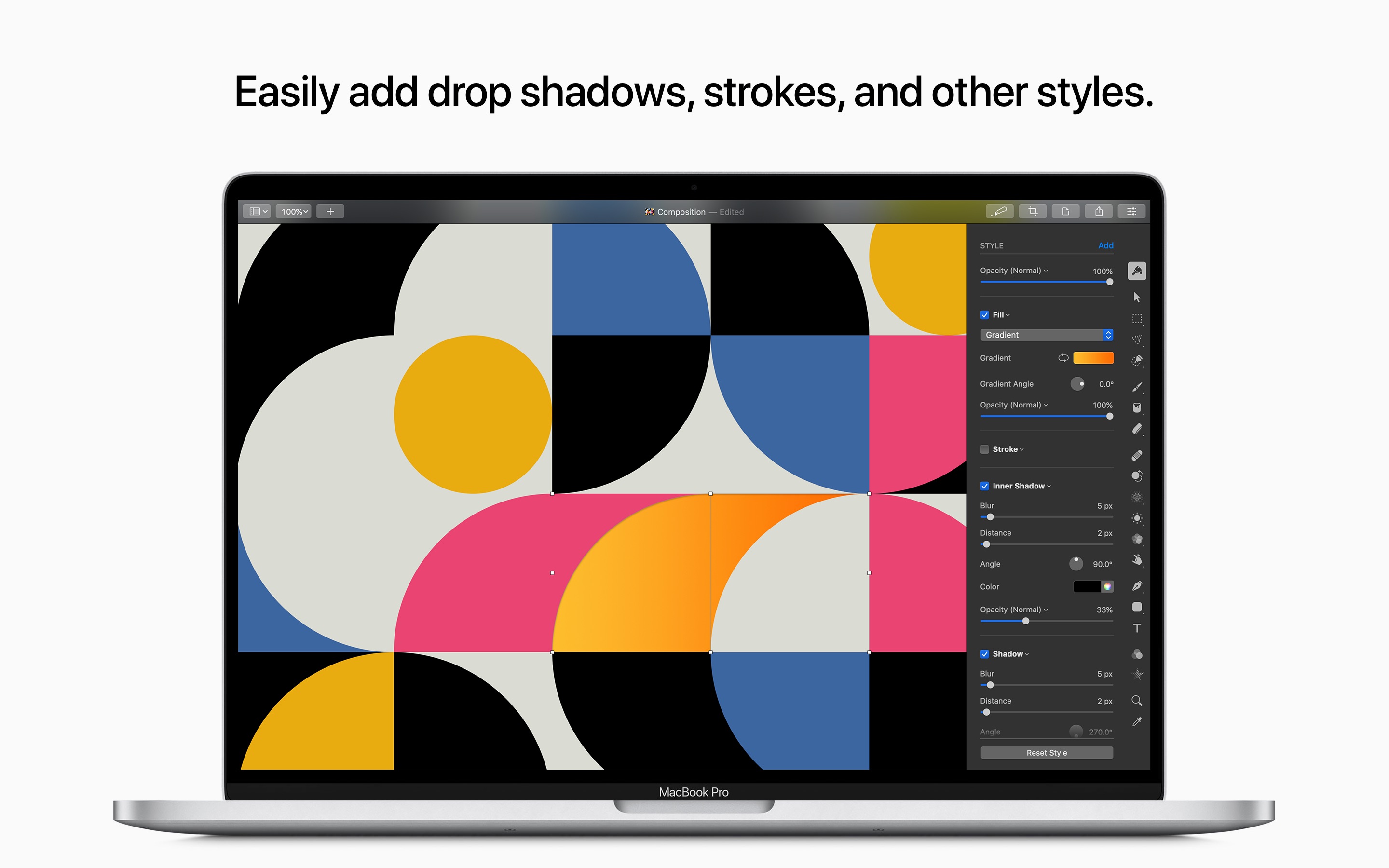 Screenshot do app Pixelmator Pro