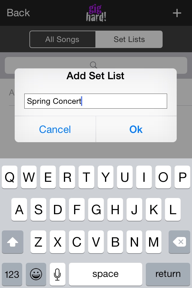 Gig Hard! Setlists for Bands screenshot 3