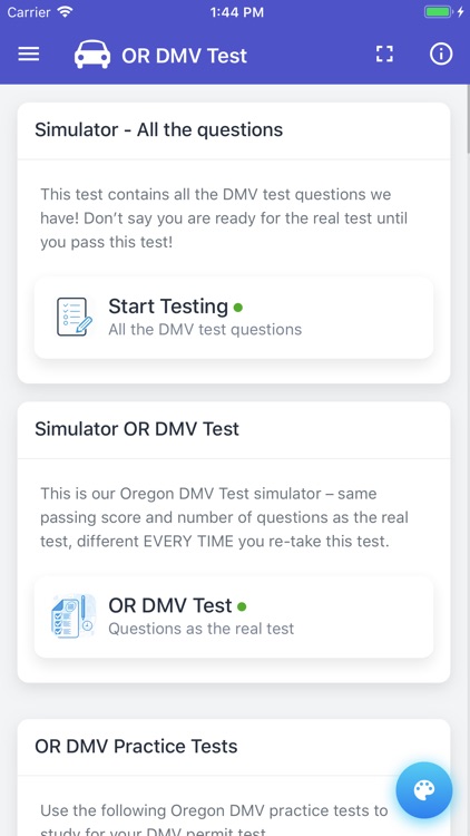 Oregon DMV Permit Test