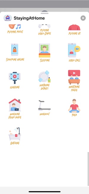 Staying At Home Stickers(圖4)-速報App