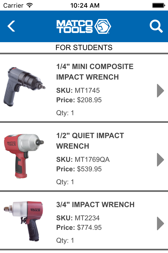 Matco Tools for Students