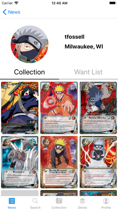 Card Collector: Naruto Edition screenshot 3