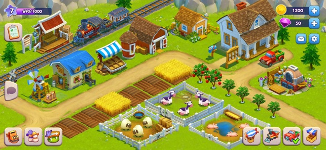 Golden Farm: Fun Farming Game(圖1)-速報App