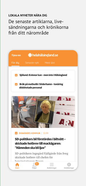 Helahälsingland Nyhetsapp(圖1)-速報App