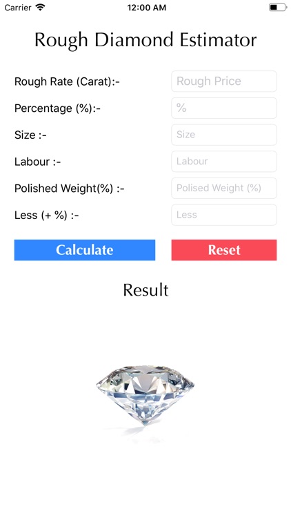 Rough Diamond Price Estimator by Viral 