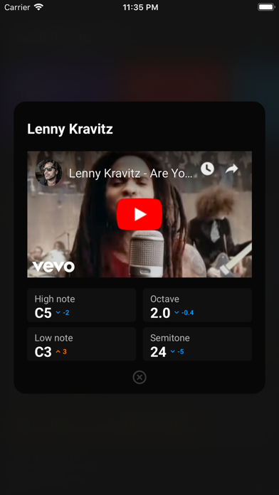 Vocal Range - Pitch Detector screenshot 4