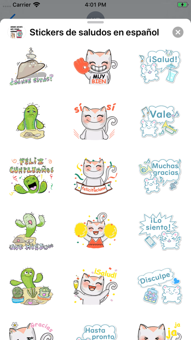 Stickers de saludos en español screenshot 4